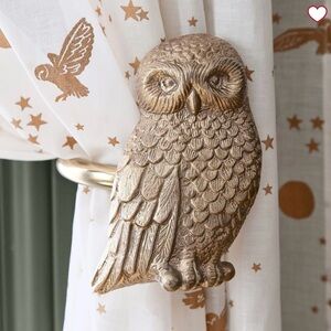 Pottery Barn Harry Potter Hedwig curtain tie backs, set of 2. Brand new